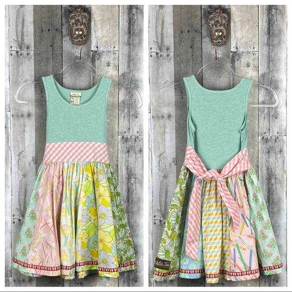 Matilda Jane Other - Matilda Jane Mint Multicolored Pattern Dress Sz 8